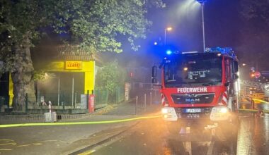 FW-E: Brand in einem Supermarkt - Feuerwehr verhindert Großbrand
