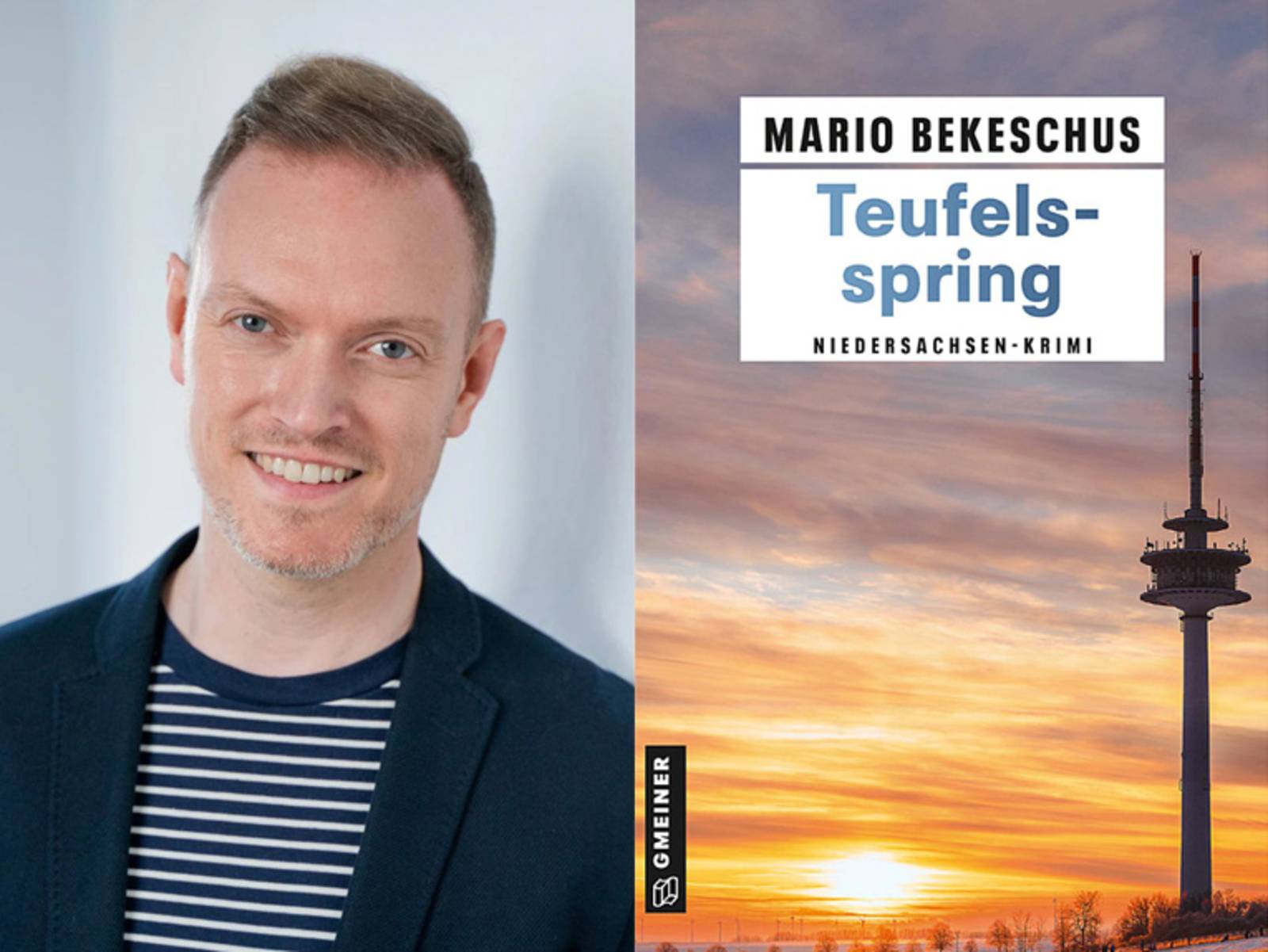 Bildcollage von Mario Bekeschus und seinem Buch „Teufelsspring“