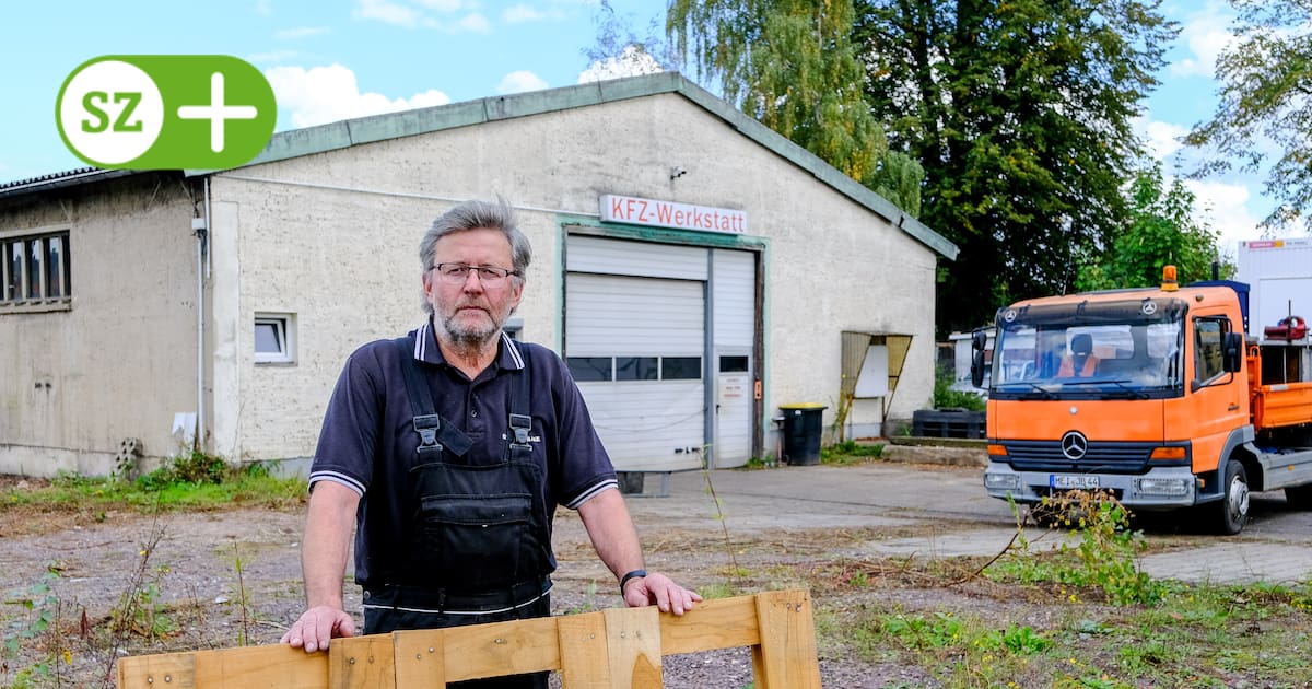 Käfer-Werkstatt muss für Lößnitzbach weichen