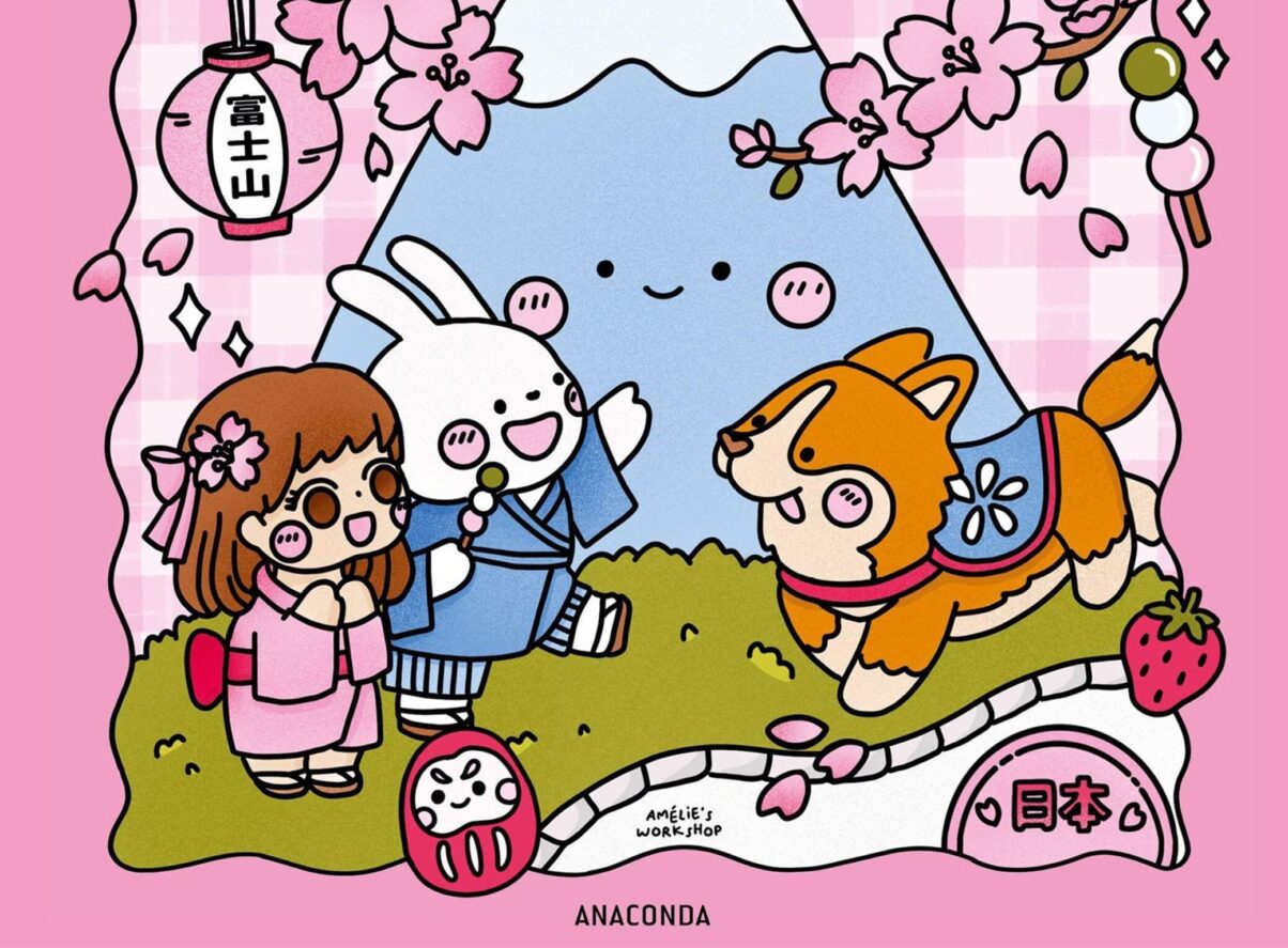 Neues japanisches Ausmalbuch von Amélie ist Kawaii-Kultur pur