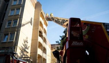 FW Dresden: Brand in einem Wohnhochaus