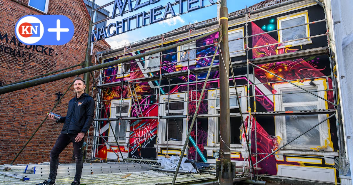 Schwarzlicht-Graffiti für Nachtclubs in Kiel: Street-Art-Künstler startet Projekt