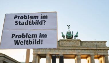 Berlin & Brandenburg: Demonstranten fordern Vielfalt - Kritik am Bundeskanzler