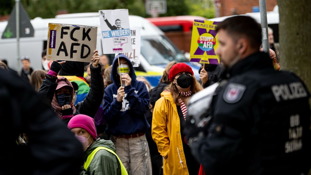 Berlin & Brandenburg: Proteste vor AfD-Parteitag in Jüterbog