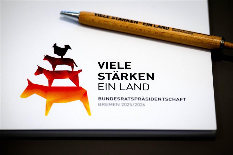 An der Spitze des Bundesrats - Was das Amt für Bremen heißt  Die Bundesratspräsidentschaft steht unter dem Motto „Viele Stärken. Ein Land“. (Archivbild)Sina Schuldt/dpa