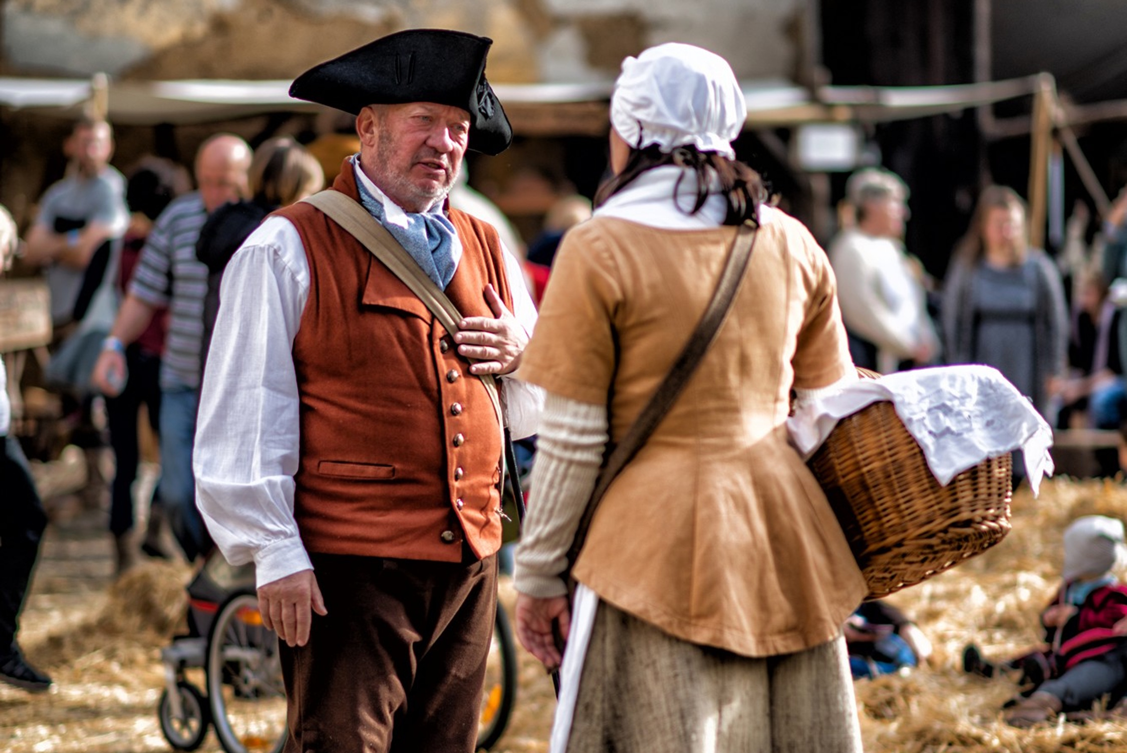 Dorfleben um 1813. Foto: LiebDorf1813