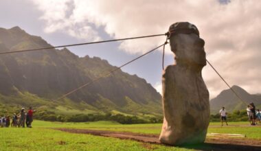 Studie liefert neue Indizien: Sind die schweren Moia-Statuen über die Osterinseln "gelaufen"?