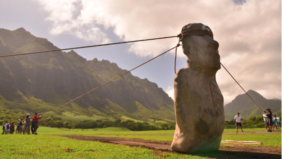 Studie liefert neue Indizien: Sind die schweren Moia-Statuen über die Osterinseln "gelaufen"?