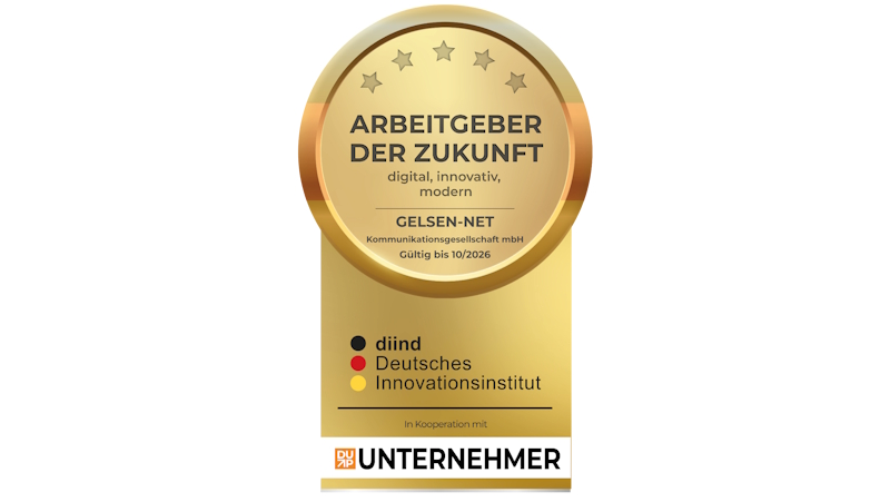 GELSEN-NET als „Arbeitgeber der Zukunft“ ausgezeichnet