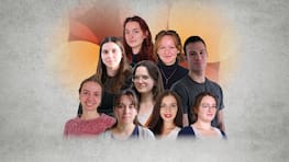 Neun Volontäre und Volontärinnen der Leipziger Volkszeitung befassten sich in einem Projekt mit der ostdeutschen Identität der Generation Z in Sachsen. Obere Reihe: Lea Heidel, Nora Kneer, Madeleine Eisenbarth, Maximilian Pfab Untere Reihe: Roxana Irrgang, Charis Mündlein, Clara Geilen, Sophia Heinl, Sonja Garan