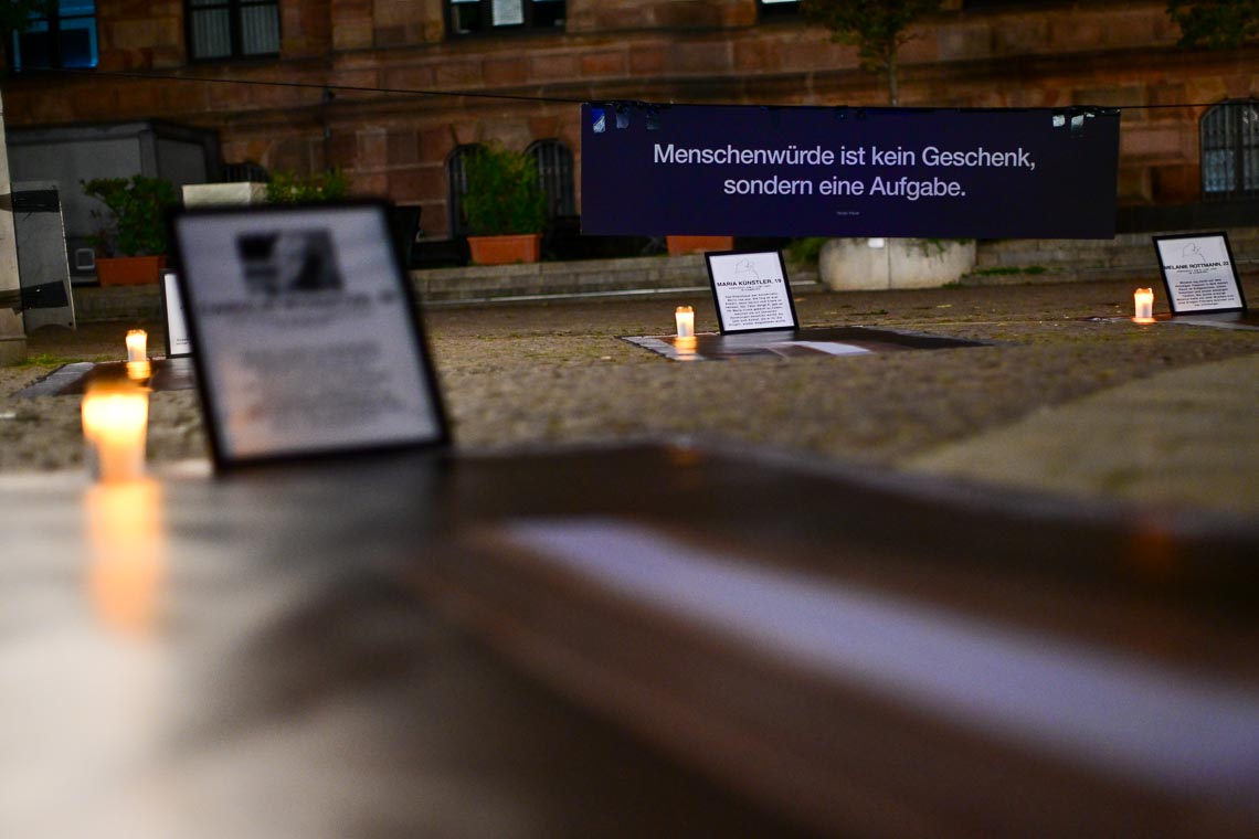 Kunstinstallation „UNTITLED" zum Tag der Prostitution in Wiesbaden