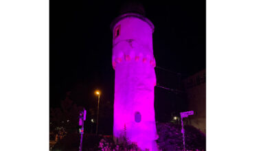 Herstallturm ganz in Pink