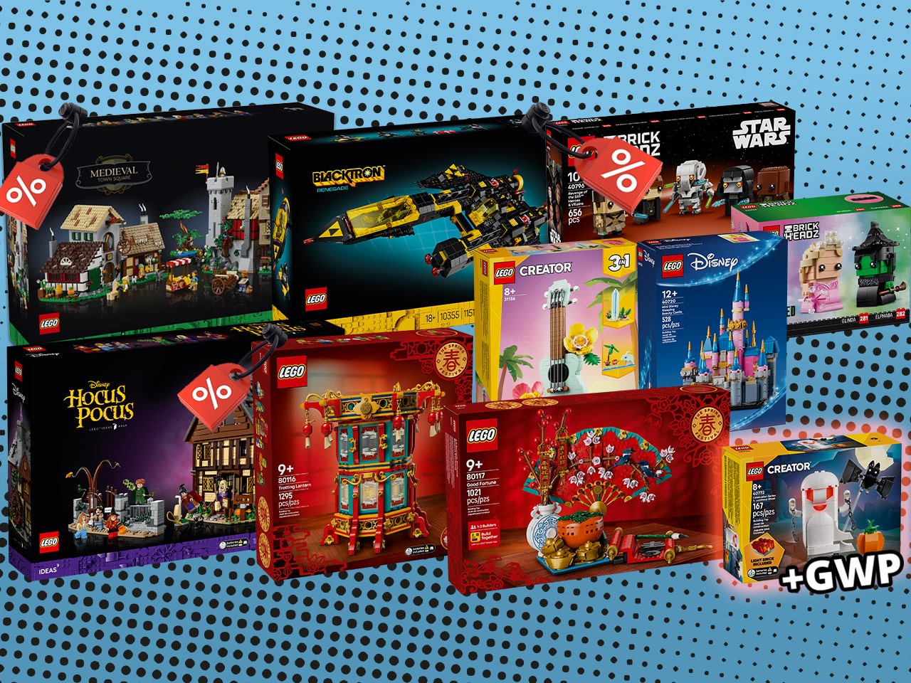 Aktion gestartet! Sale im LEGO Onlineshop mit Angeboten auf exklusive Sets! z.B. Mittelalterlicher Stadtplatz mit 20% oder Blacktron Renegade mit 30% Rabatt