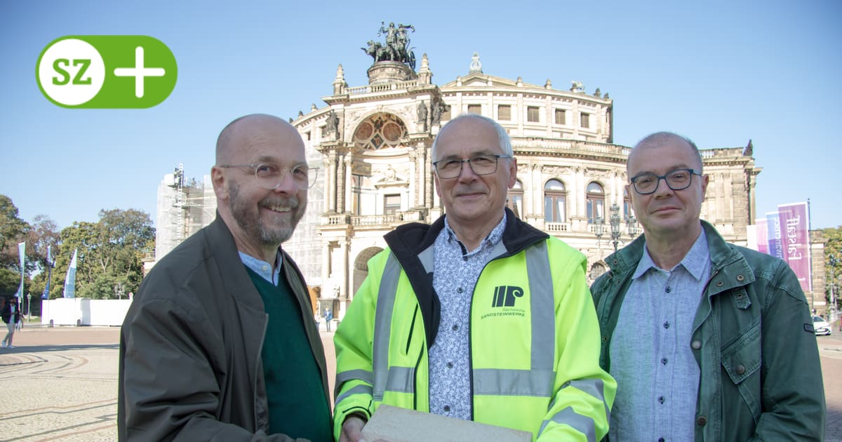 Semperoper bekommt wieder „trockene Füße“ aus sächsischem Sandstein