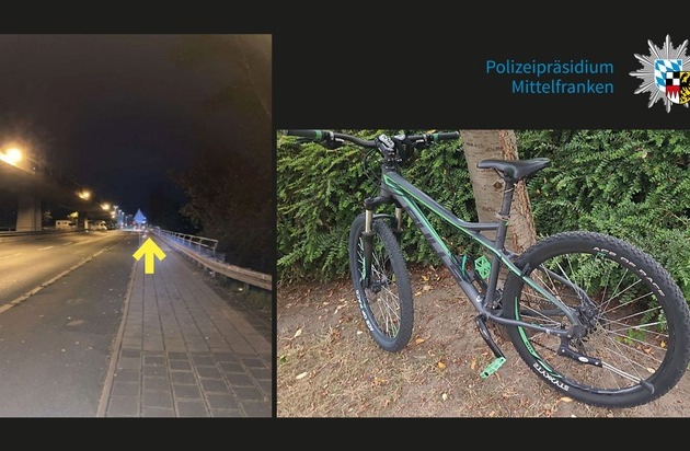POL-MFR: (967) Unbekannter warf Fahrrad von Brücke auf fahrendes Wohnmobil - ...