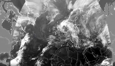 Sturm tobt weiter über Deutschland: Satellitenvideo zeigt riesigen Wirbel über Europa