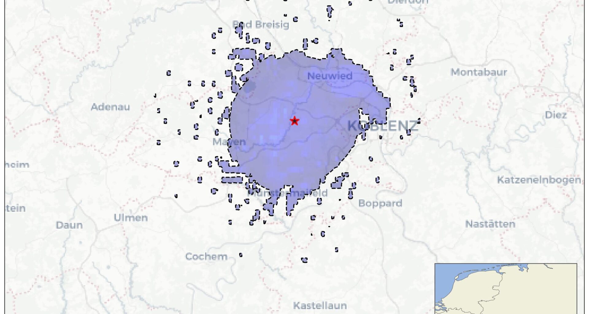 Leichtes Erdbeben (M2.7) in der Osteifel