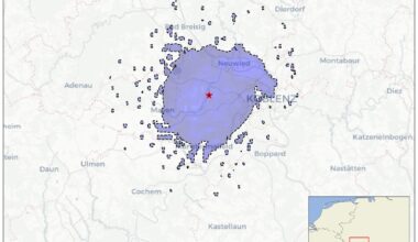 Leichtes Erdbeben (M2.7) in der Osteifel