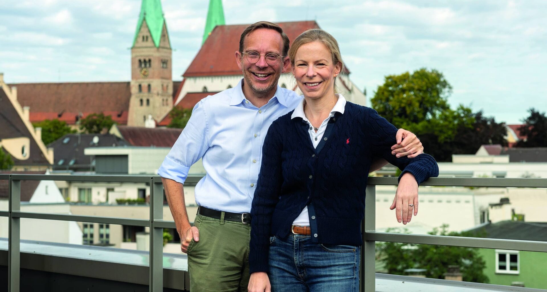 Dr. Katharina Beyer mit Ehemann Elmar Beyer: Angekommen…