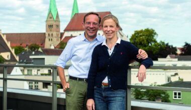 Dr. Katharina Beyer mit Ehemann Elmar Beyer: Angekommen…