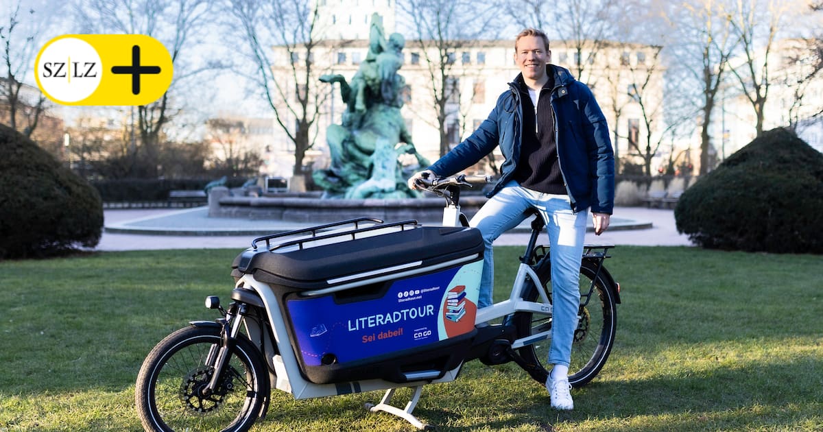 Mit Lastenrad voller Bücher quer durch Deutschland