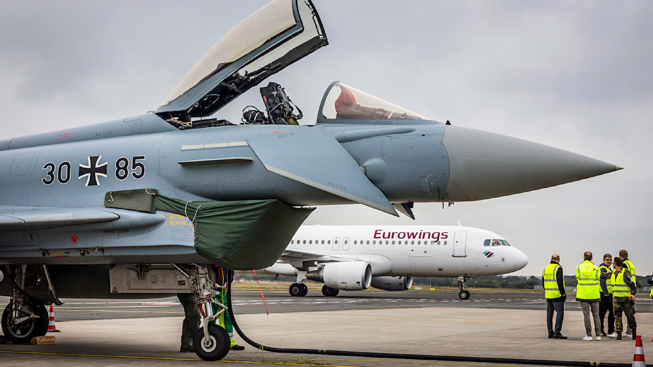 Münster: Darum parken hier Eurofighter vor Ferienfliegern | Regional
