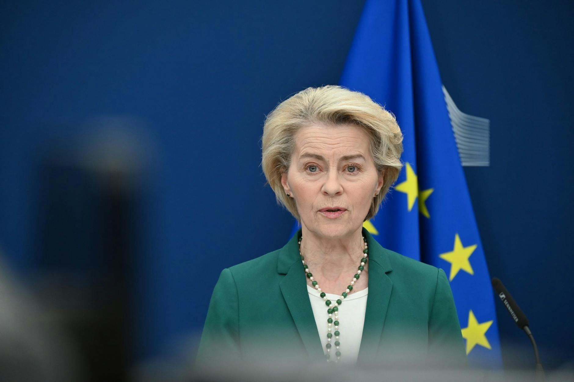 Die Präsidentin der Europäischen Kommission, Ursula von der Leyen