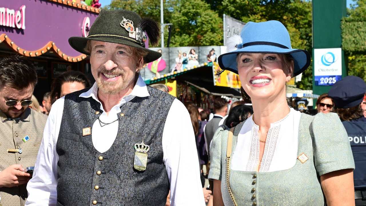 Thomas Gottschalk und seiner Frau Karina beim Münchner Oktoberfest 2025