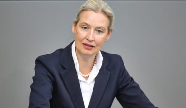 Polizei ermittelt wegen Aufkleber mit Mordaufruf gegen Weidel