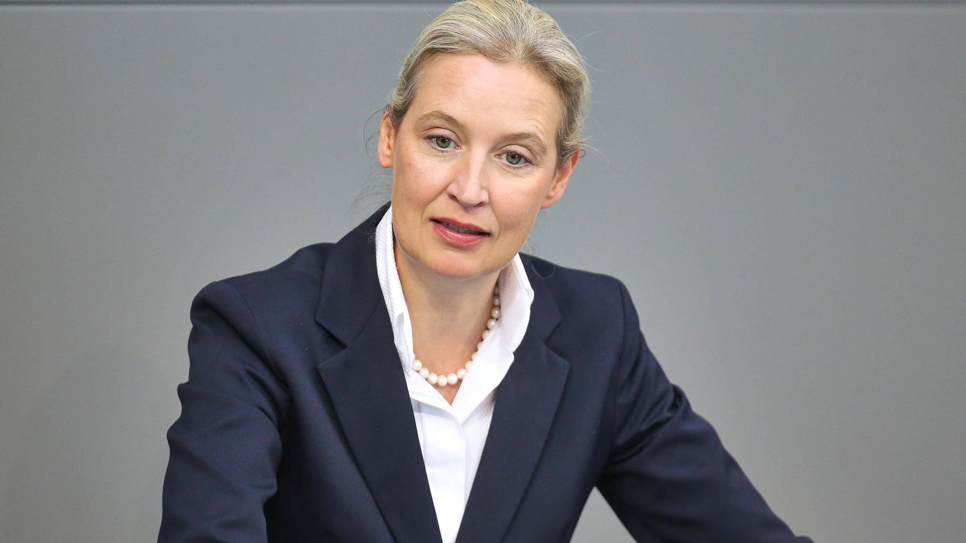 Polizei ermittelt wegen Aufkleber mit Mordaufruf gegen Weidel