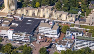 Arbeiten auf der Buscheystraße in Bochum-Hustadt