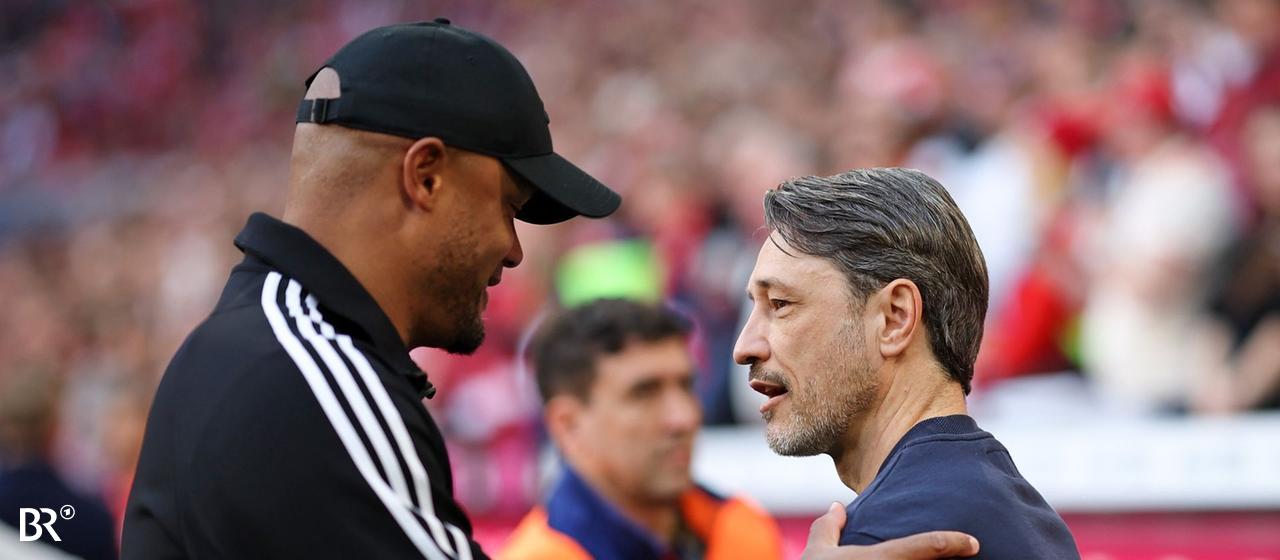 Die Fußballtrainer Vincent Kompany (links) und Niko Kovac | picture alliance / kolbert-press/Martin Agüera | kolbert-press/Martin Agüera Die Fußballtrainer Vincent Kompany (links) und Niko Kovac