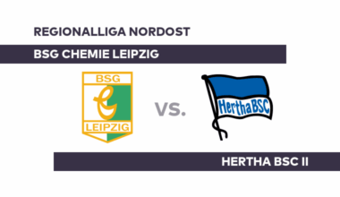 BSG Chemie Leipzig - Hertha BSC II: Leipzig hat Luft nach oben - Regionalliga Nordost