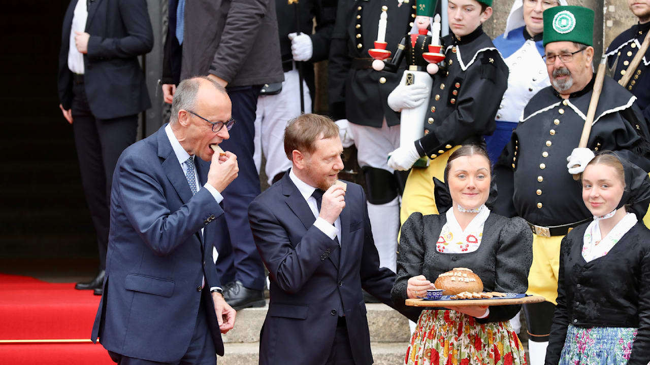 Dresden: Merz' Besuch entfacht Debatte über Infrastruktur | Regional