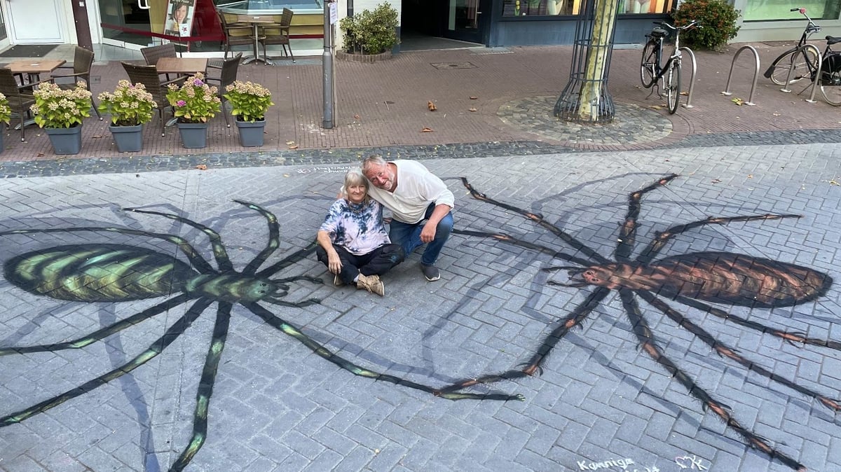 Binsdorfer Künstlerpaar begeistert mit Street Art