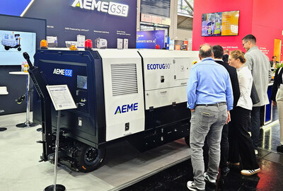 AEME GSE präsentiert innovatives batteriebetriebenes Bodenstromaggregat EcoTug auf der Inter Airport Europe