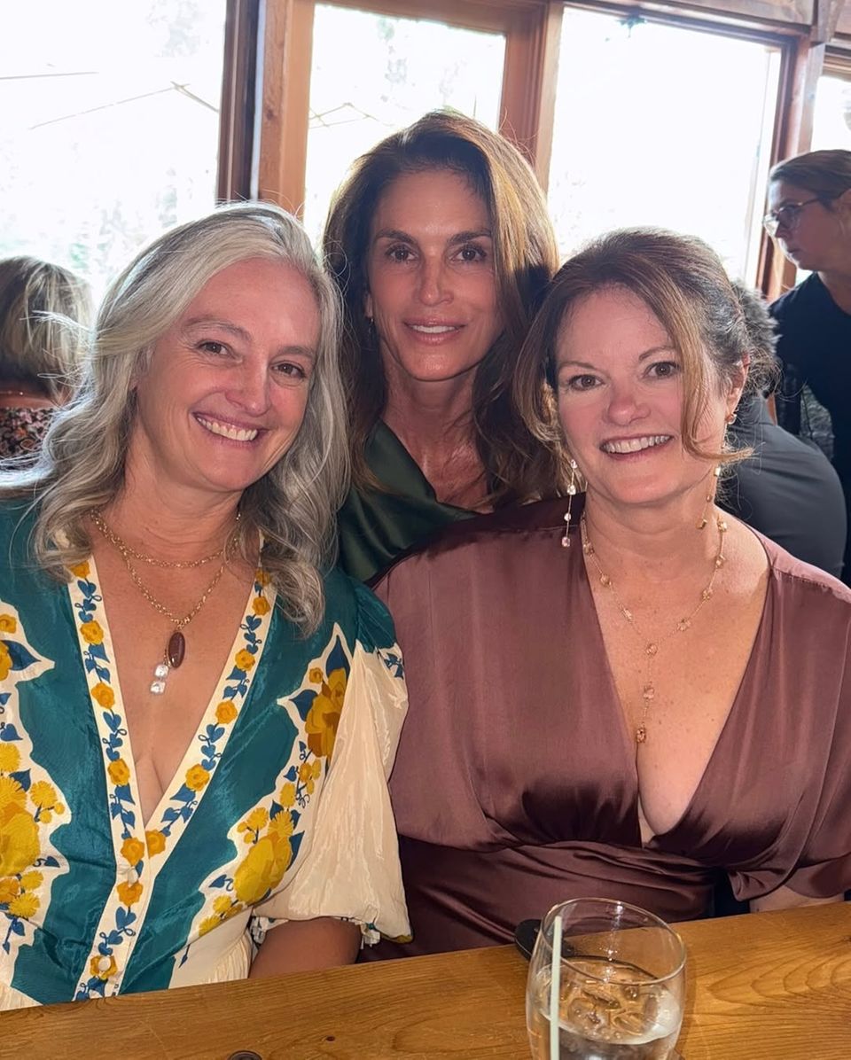 Die Schwestern vereint: Danielle Skov, Cindy Crawford und Christine Bohnsak