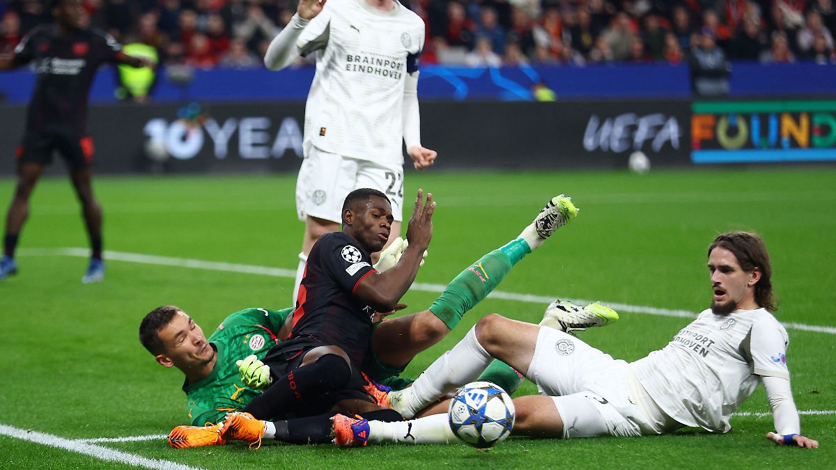 Wieder nur Remis in der CL: Leverkusen schmeißt Führung gegen Eindhoven weg