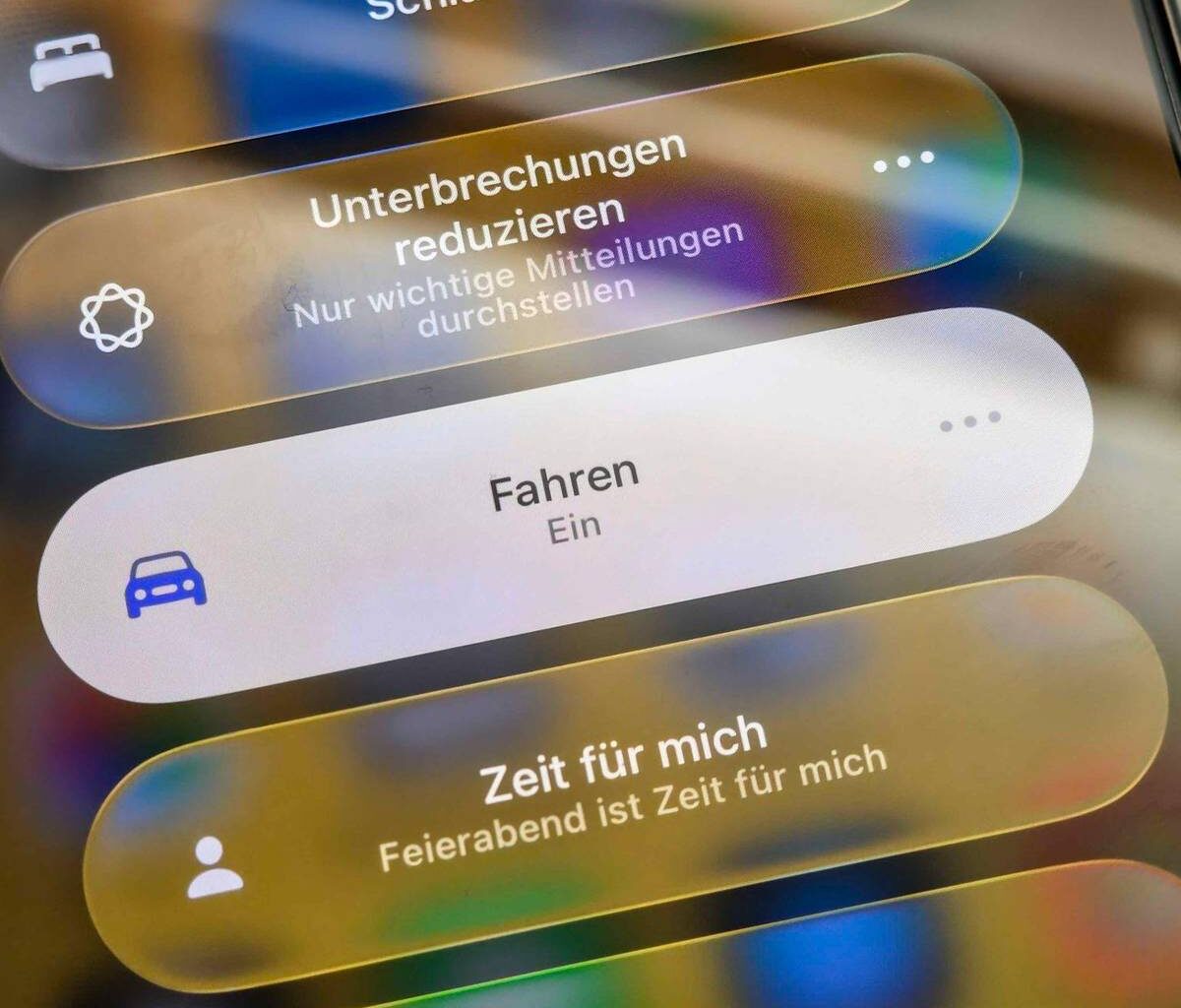 Fahrfokus am iPhone: Weniger Störungen beim Autofahren
