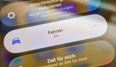 Fahrfokus am iPhone: Weniger Störungen beim Autofahren