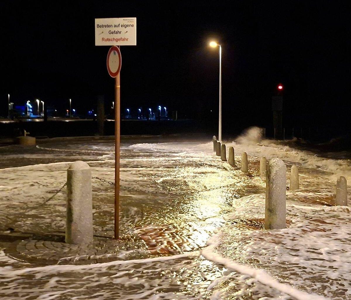 Heftige Orkanböen an der Nordseeküste erwartet