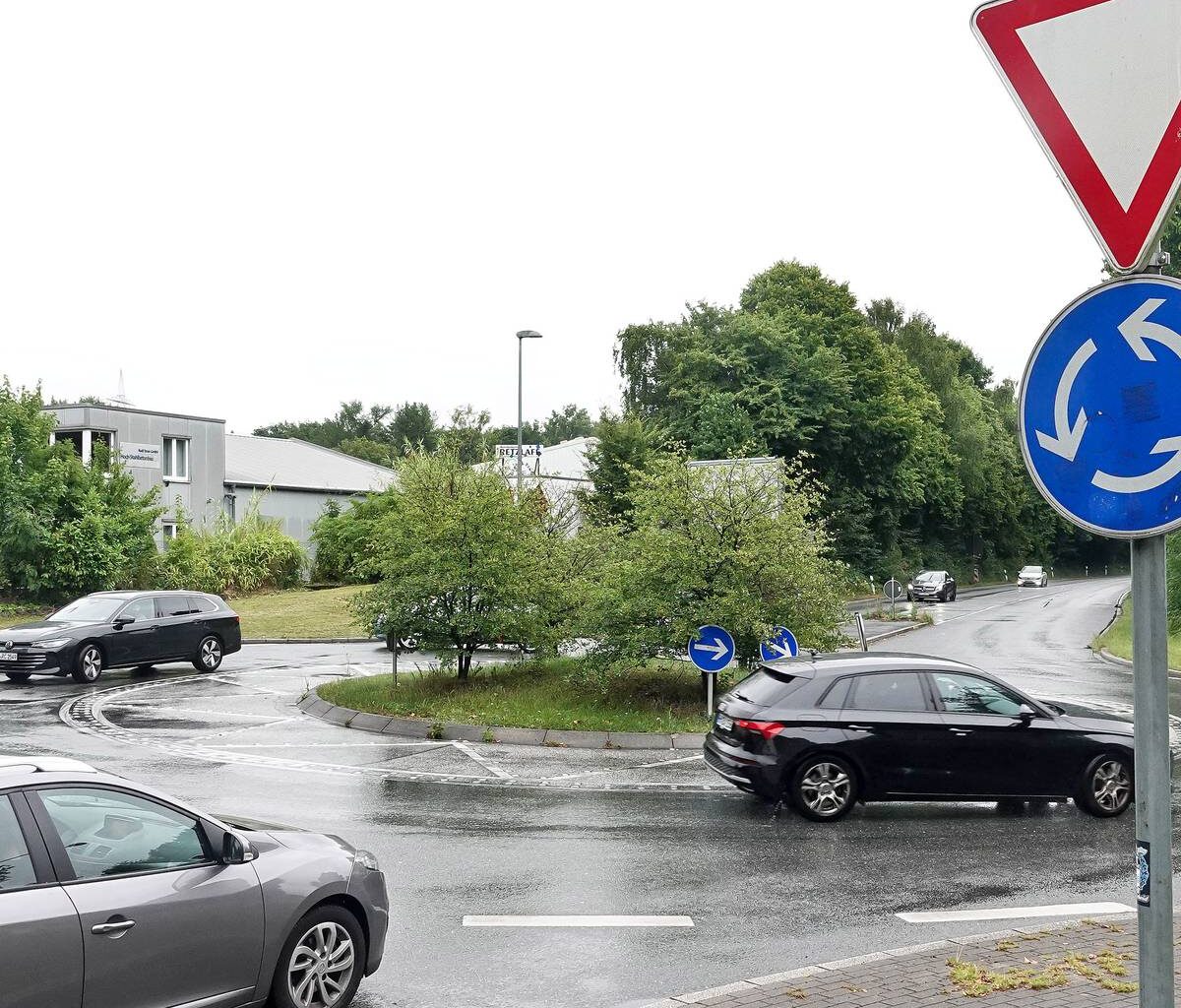 Umbau des Kreisverkehrs auf der Hansastraße in Bochum