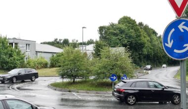 Umbau des Kreisverkehrs auf der Hansastraße in Bochum