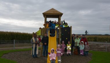 Spielplatz Buch schafft Ausgleich für fehlende Flächen in Wohngebieten in Buch.