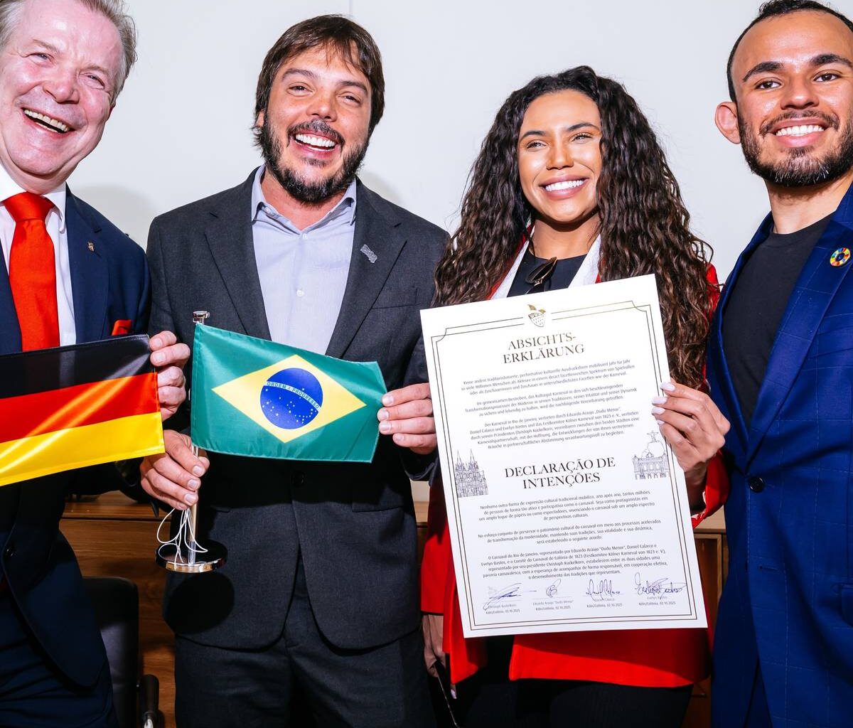 Karneval in Köln und Rio arbeiten zusammen