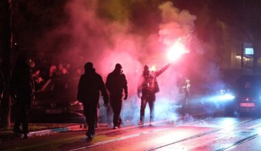 Brennende Barrikade und Pyros in Leipzig: 400 Demonstrierende in Eisenbahnstraße