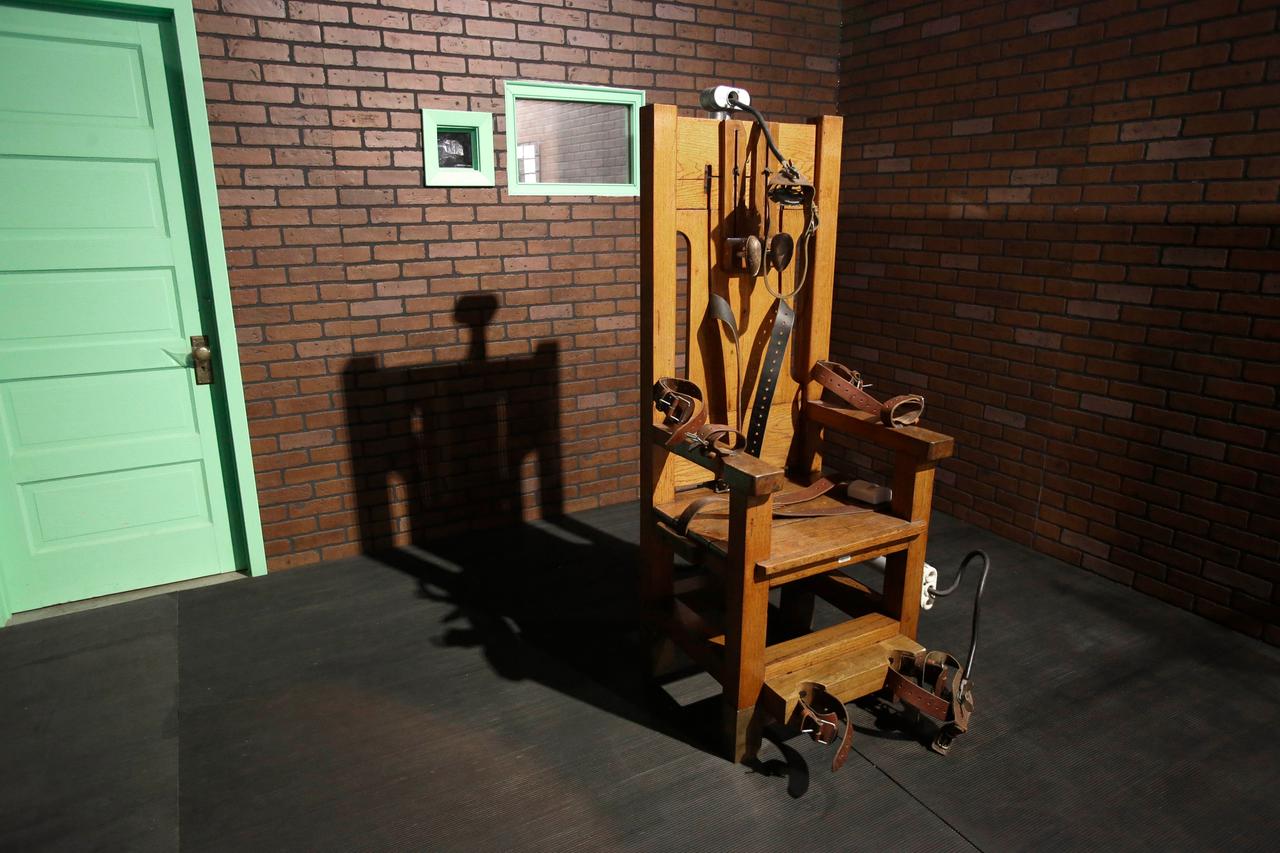 Elektrischer Stuhl im Texas Prison Museum in Huntsville.