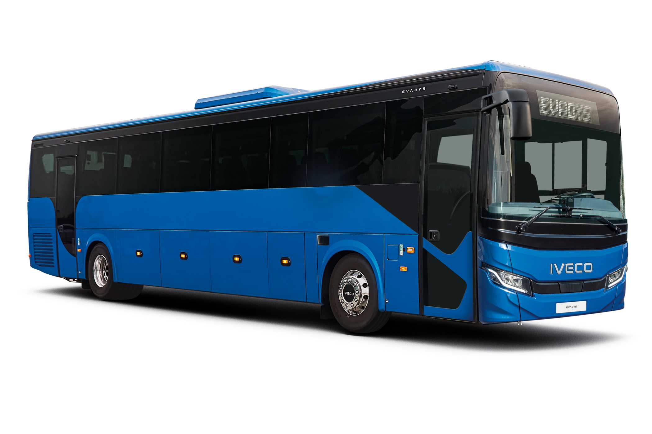 Der Mehrzweckbus Evadys ist mit Biokraftstoffen kompatibel und eignet sich für Langstreckenfahrten – von Shuttles für Reiseveranstalter bis hin zum Linienverkehr. (Foto: Iveco Bus)