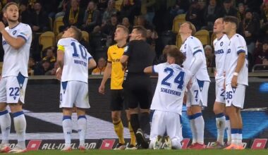 Dynamo Dresden - Karlsruher SC: Raketen-Schreck für Schiri und Spieler | Sport