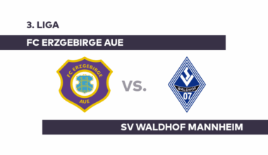 FC Erzgebirge Aue - SV Waldhof Mannheim: Gelingt Mannheim die Wiedergutmachung? - 3. Liga